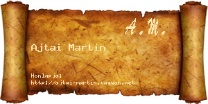 Ajtai Martin névjegykártya